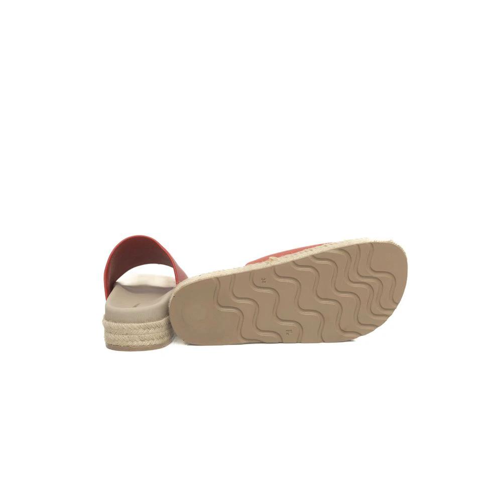 Cerruti 1881 Red Calfskin Women Sandal by Cerruti 1881