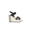 Cerruti 1881 Blue Calfskin Women Sandal by Cerruti 1881