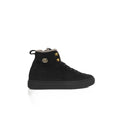 Baskets Cerruti 1881 en cuir de vachette noir pour femmes