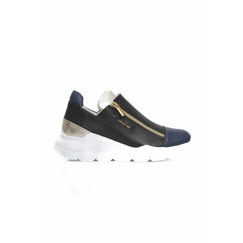 Cerruti 1881 Black Goatskin Women Sneaker by Cerruti 1881