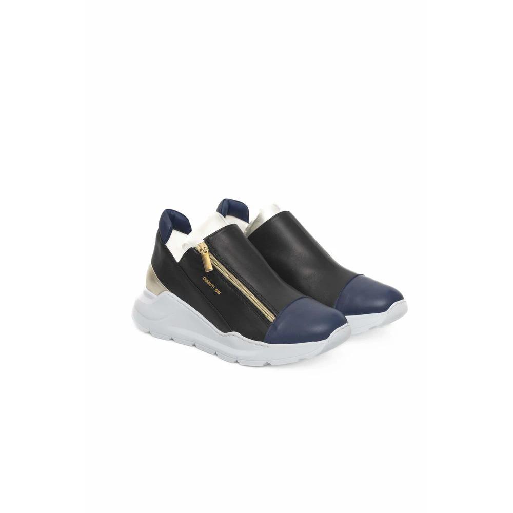 Cerruti 1881 Black Goatskin Women Sneaker by Cerruti 1881