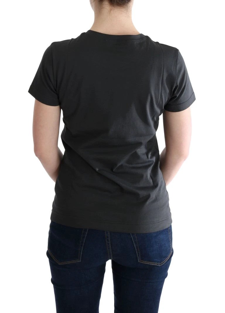 Dolce & Gabbana Gray Cotton 2017 Motive T-Shirt by Dolce & Gabbana