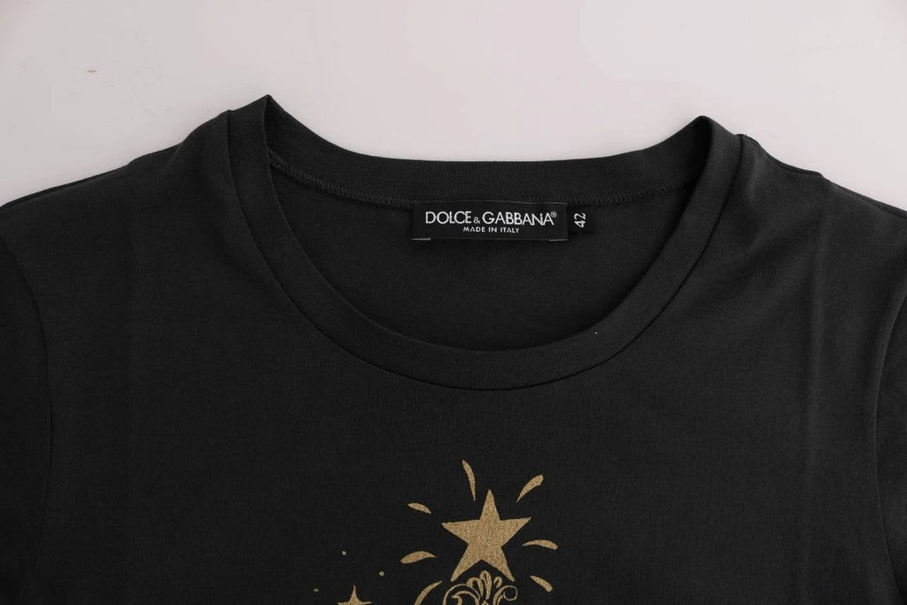 Dolce & Gabbana Gray Cotton 2017 Motive T-Shirt by Dolce & Gabbana