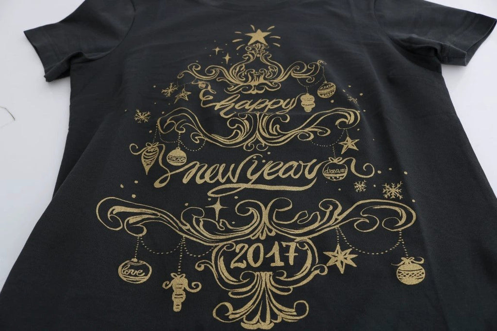 Dolce & Gabbana Gray Cotton 2017 Motive T-Shirt by Dolce & Gabbana