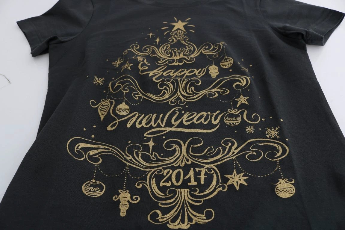 Dolce & Gabbana Gray Cotton 2017 Motive T-Shirt by Dolce & Gabbana