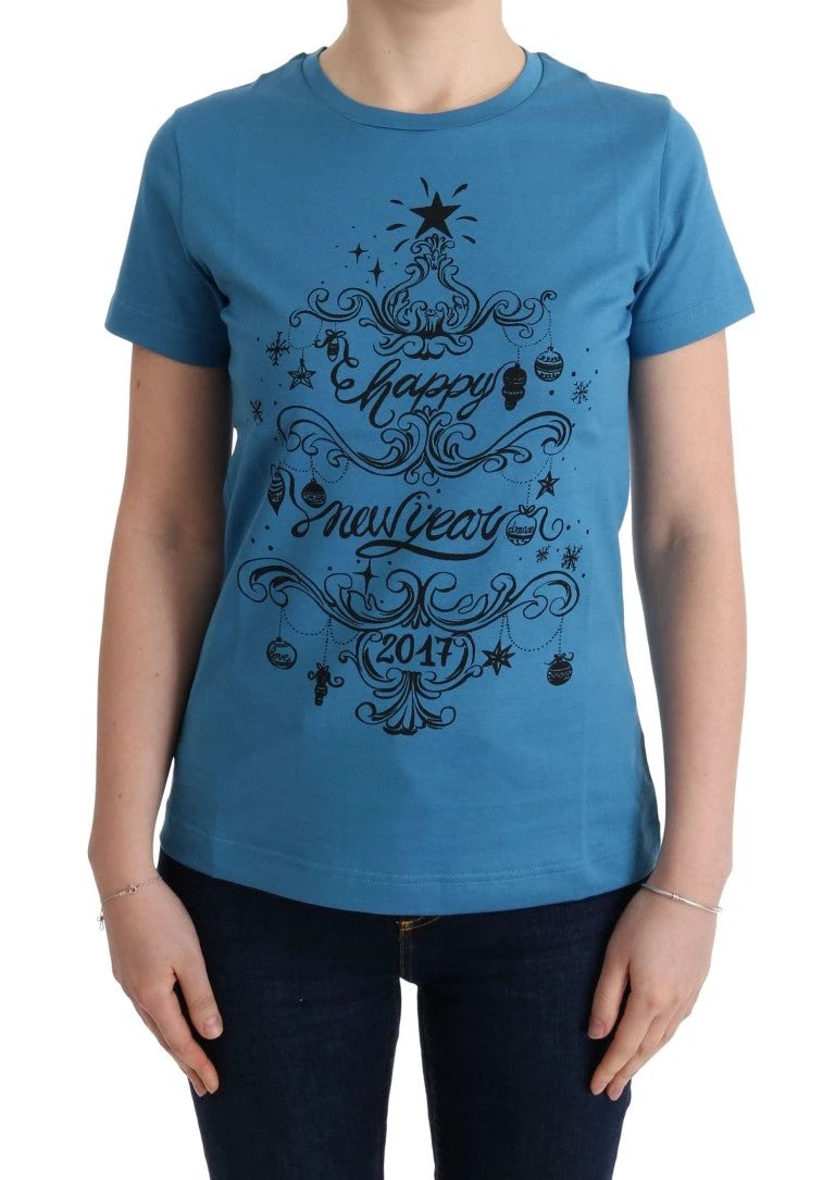 Dolce & Gabbana Blue Cotton 2017 Motive T-Shirt by Dolce & Gabbana