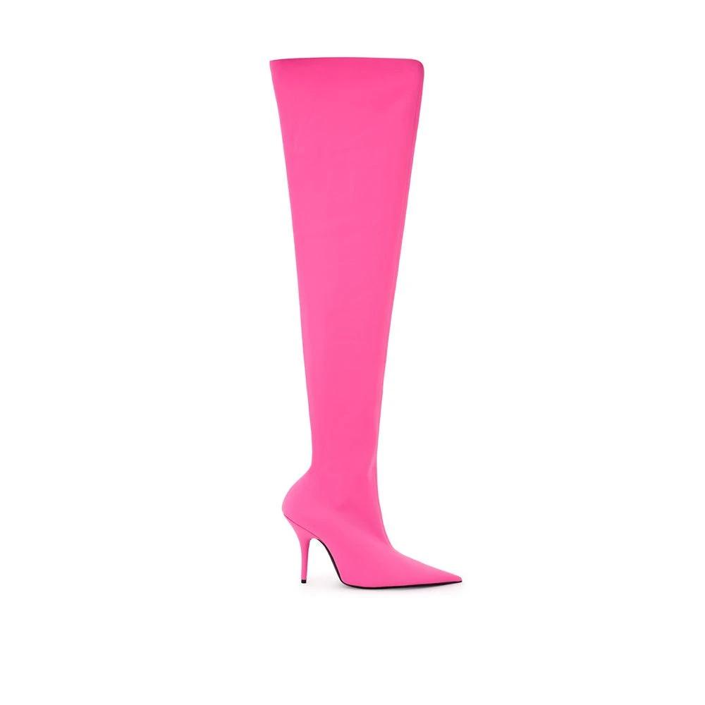 Balenciaga Pink Polyester Boot by Balenciaga