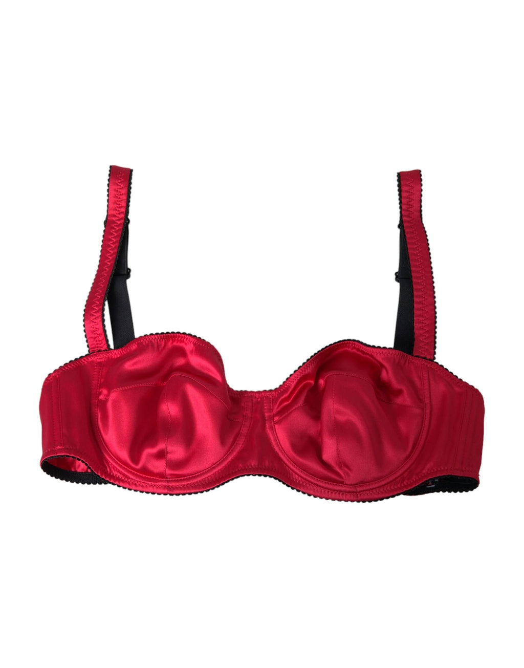 Dolce & Gabbana Bordeaux Silk Stretch Balconcino Bra Underwear by Dolce & Gabbana