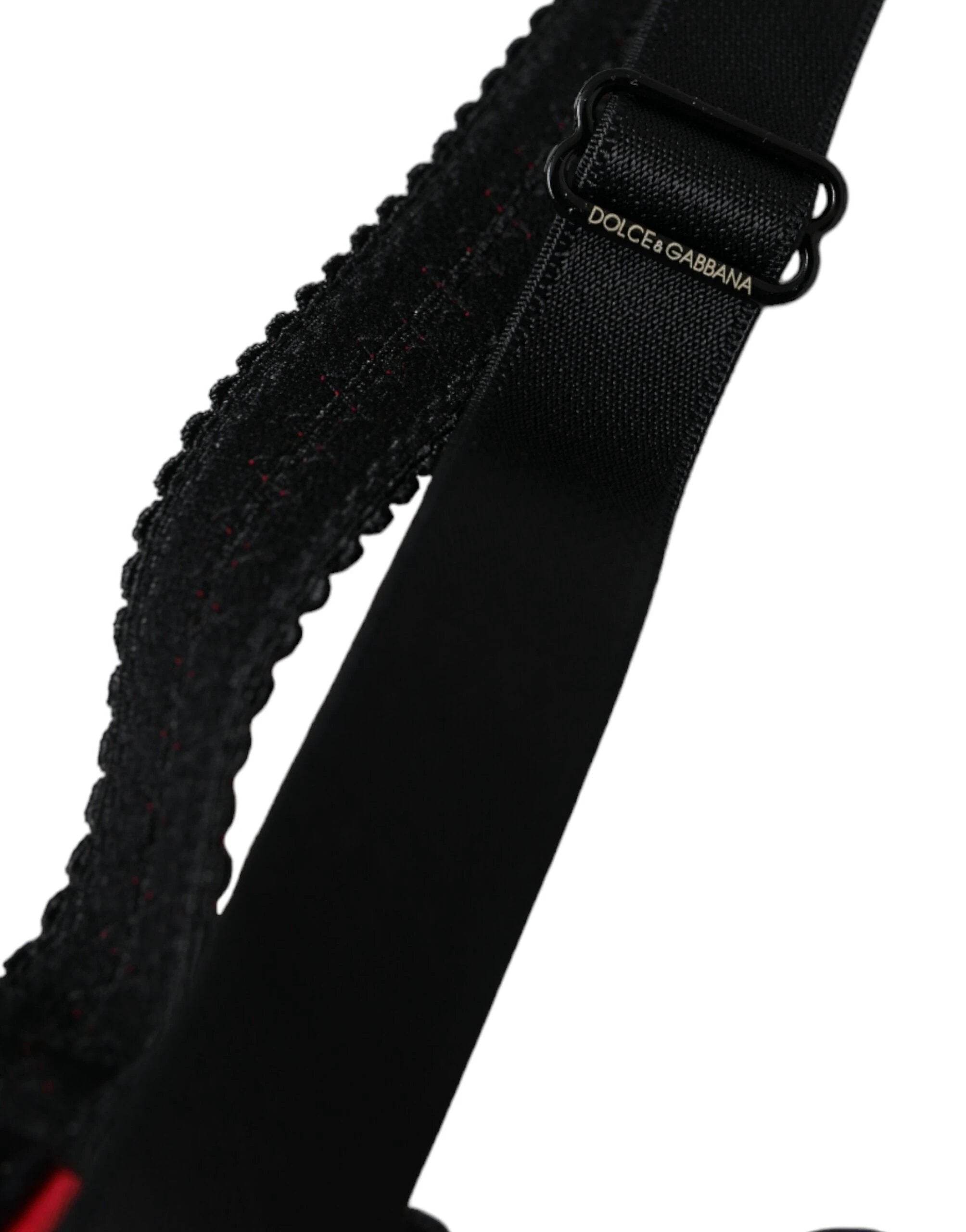 Dolce & Gabbana Bordeaux Silk Stretch Balconcino Bra Underwear by Dolce & Gabbana