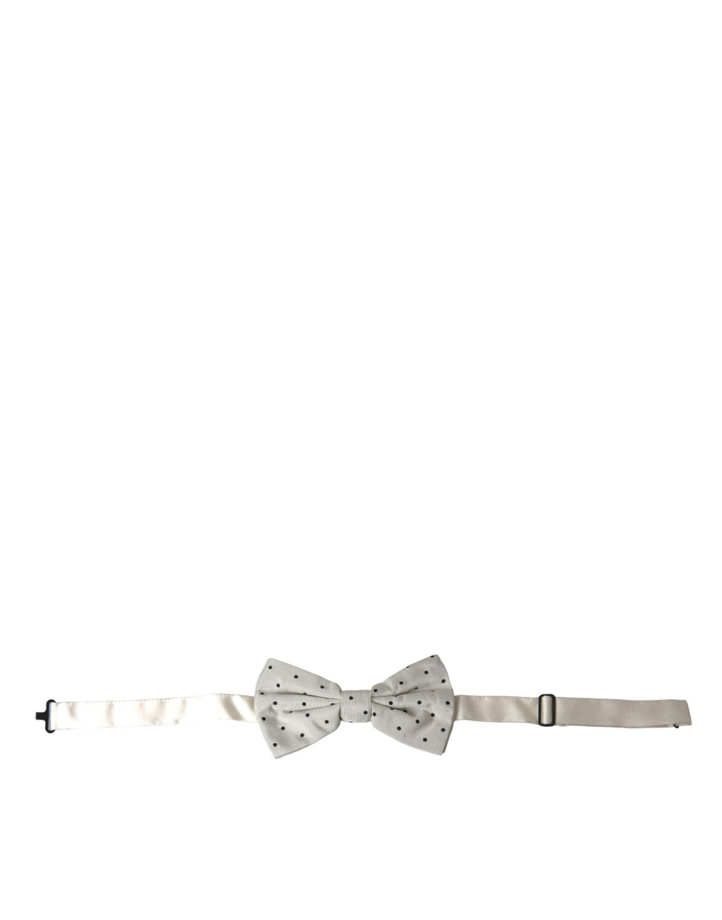 Dolce & Gabbana White Black Polka Dot Polyester Bow Tie Men by Dolce & Gabbana