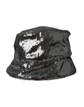 Dolce & Gabbana Silver Sequined Nylon Bucket Hat Men by Dolce & Gabbana