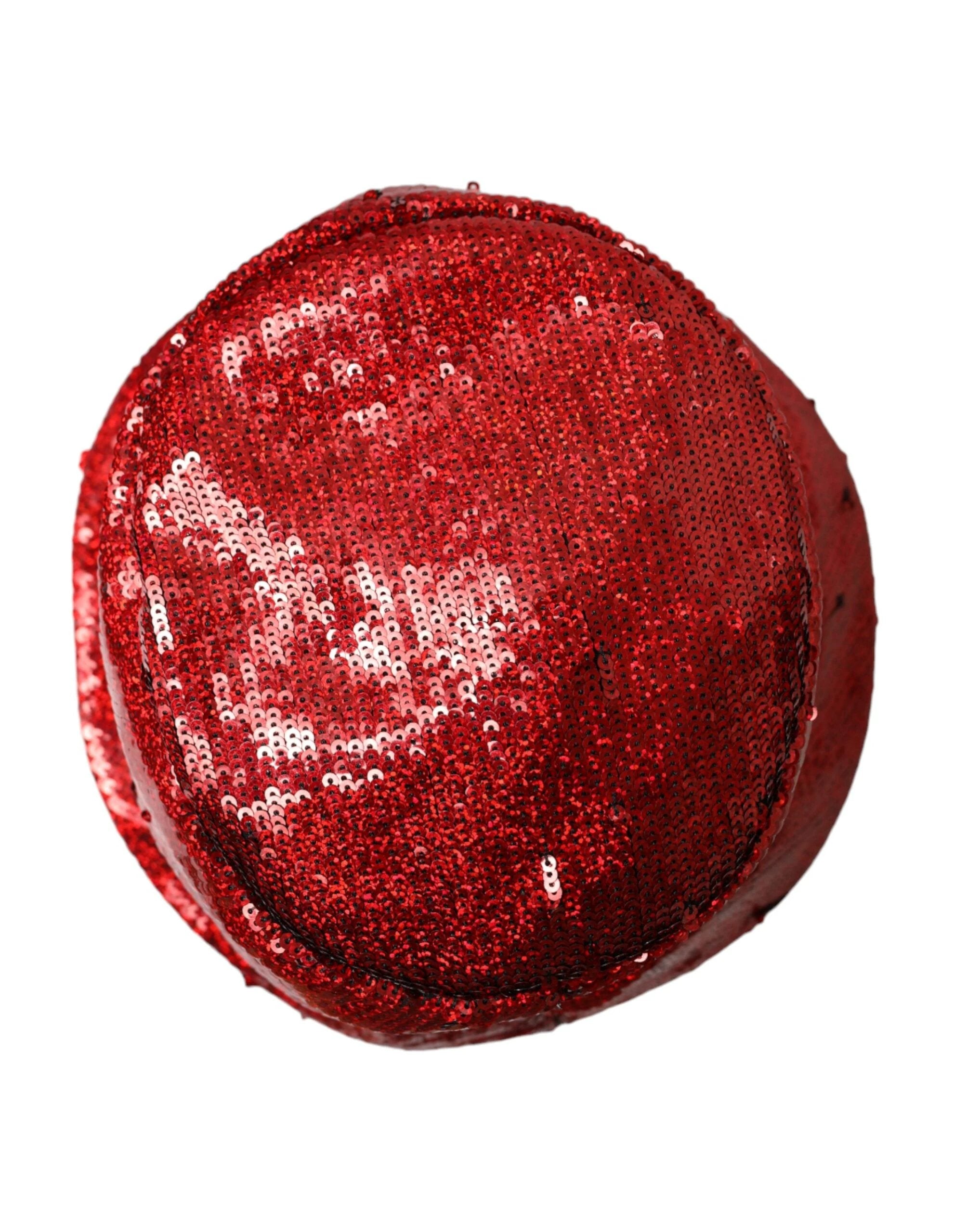Dolce & Gabbana Red Sequined Nylon Bucket Hat Men by Dolce & Gabbana