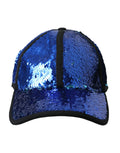 Dolce & Gabbana Royal Blue Sequin Baseball Hat Men by Dolce & Gabbana