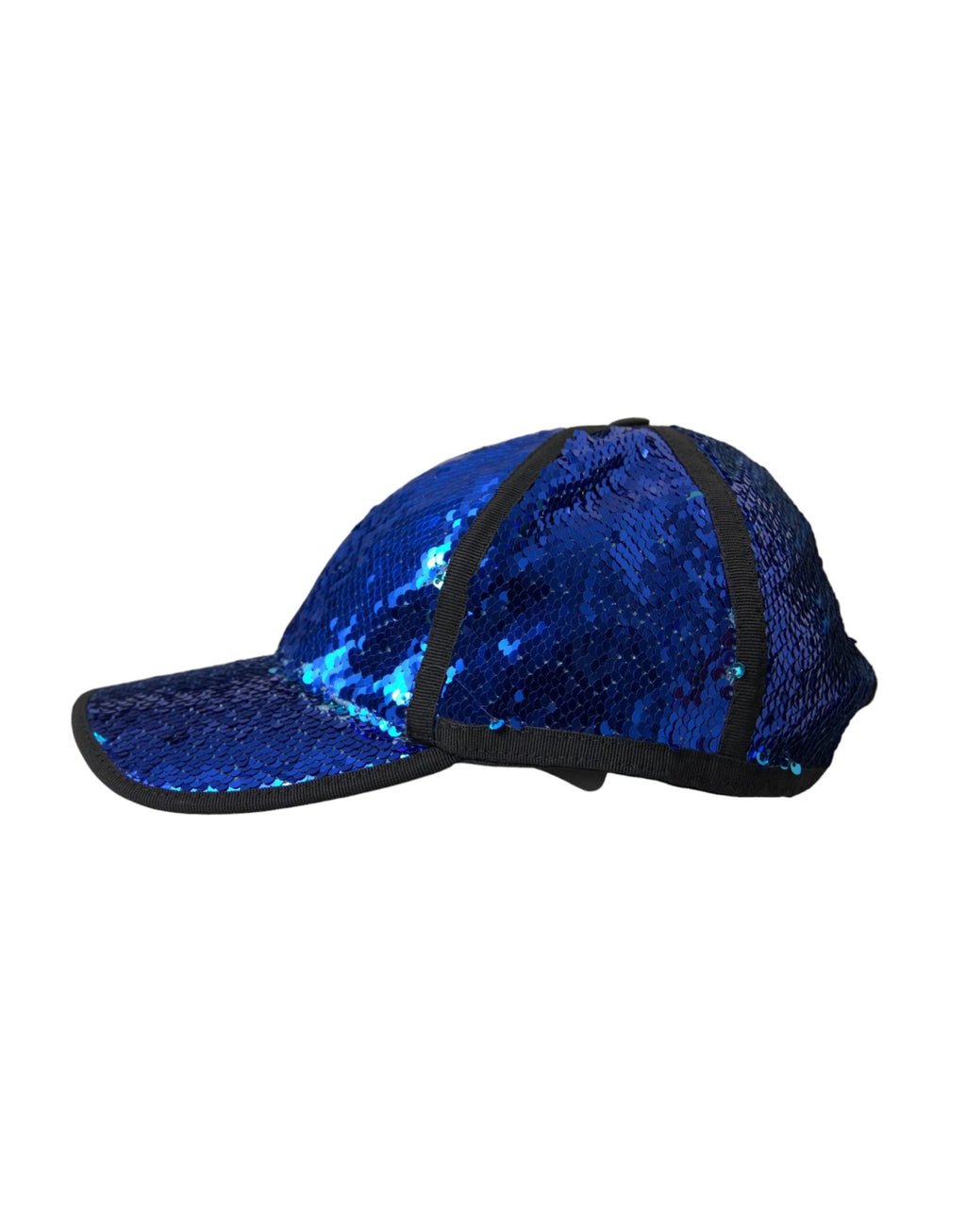 Dolce & Gabbana Royal Blue Sequin Baseball Hat Men by Dolce & Gabbana