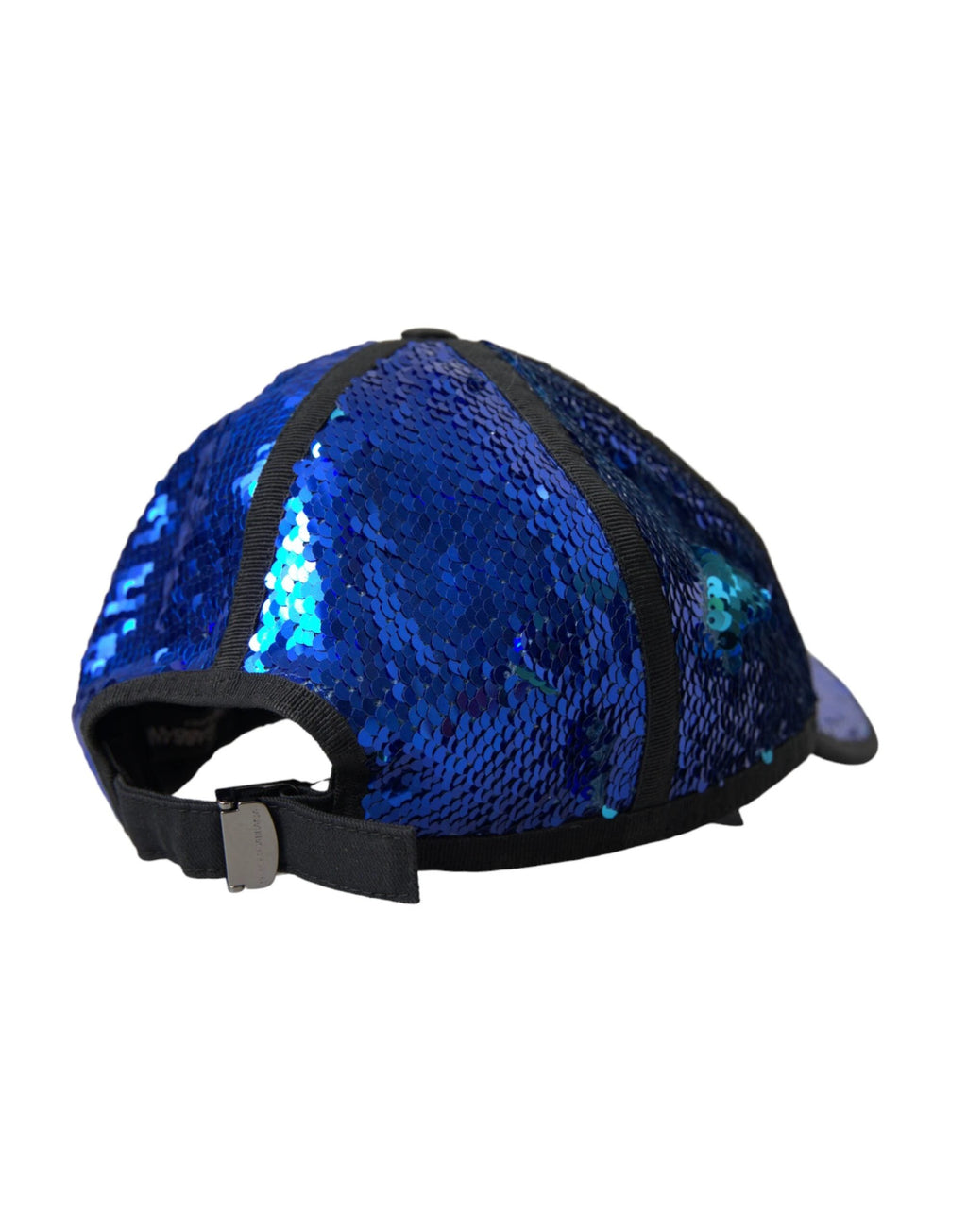 Dolce & Gabbana Royal Blue Sequin Baseball Hat Men by Dolce & Gabbana