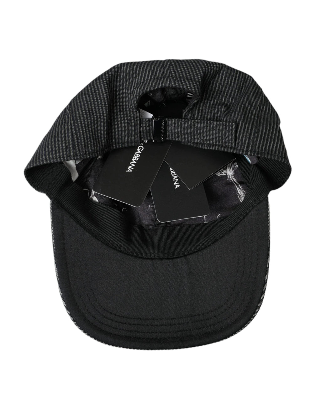 Dolce & Gabbana Black Cotton Embellished Baseball Hat Men by Dolce & Gabbana