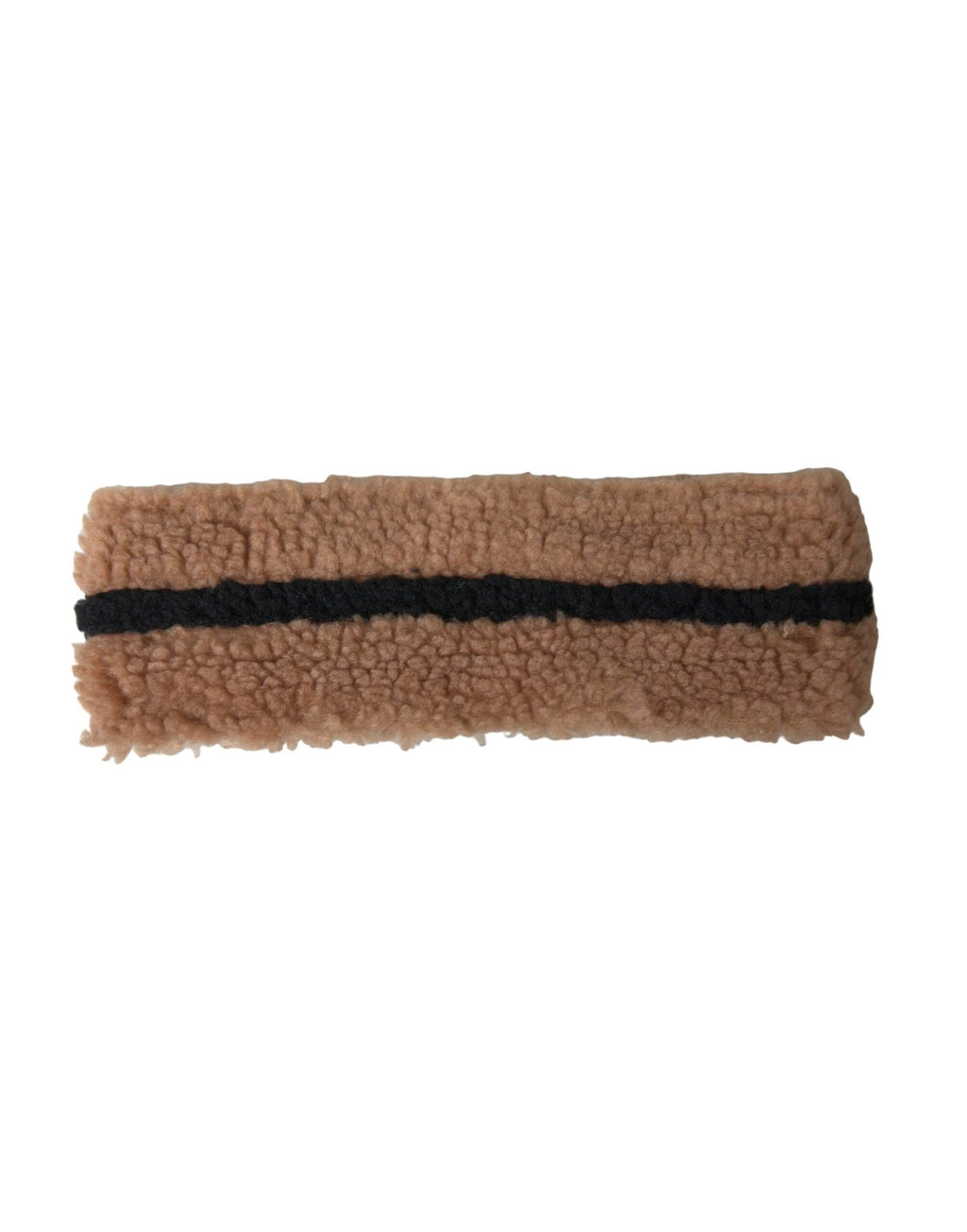 Dolce & Gabbana Brown Black Fleece Wool Head Band Hat Men by Dolce & Gabbana