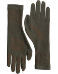 Dolce & Gabbana Brown Cotton Stretch Wrist Length Gloves by Dolce & Gabbana