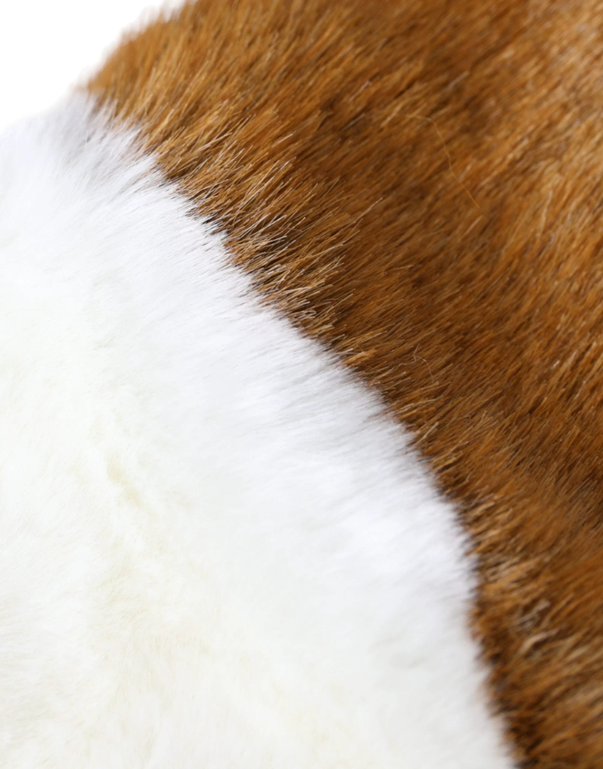 Dolce & Gabbana Brown White Acrylic Knitted Fur Mitten Gloves by Dolce & Gabbana