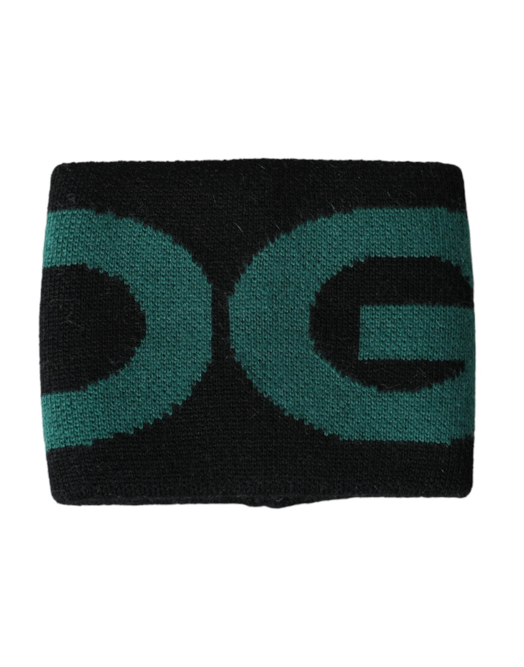 Dolce & Gabbana Black Green Wool Logo #DGMILLENNIALS Wristband by Dolce & Gabbana