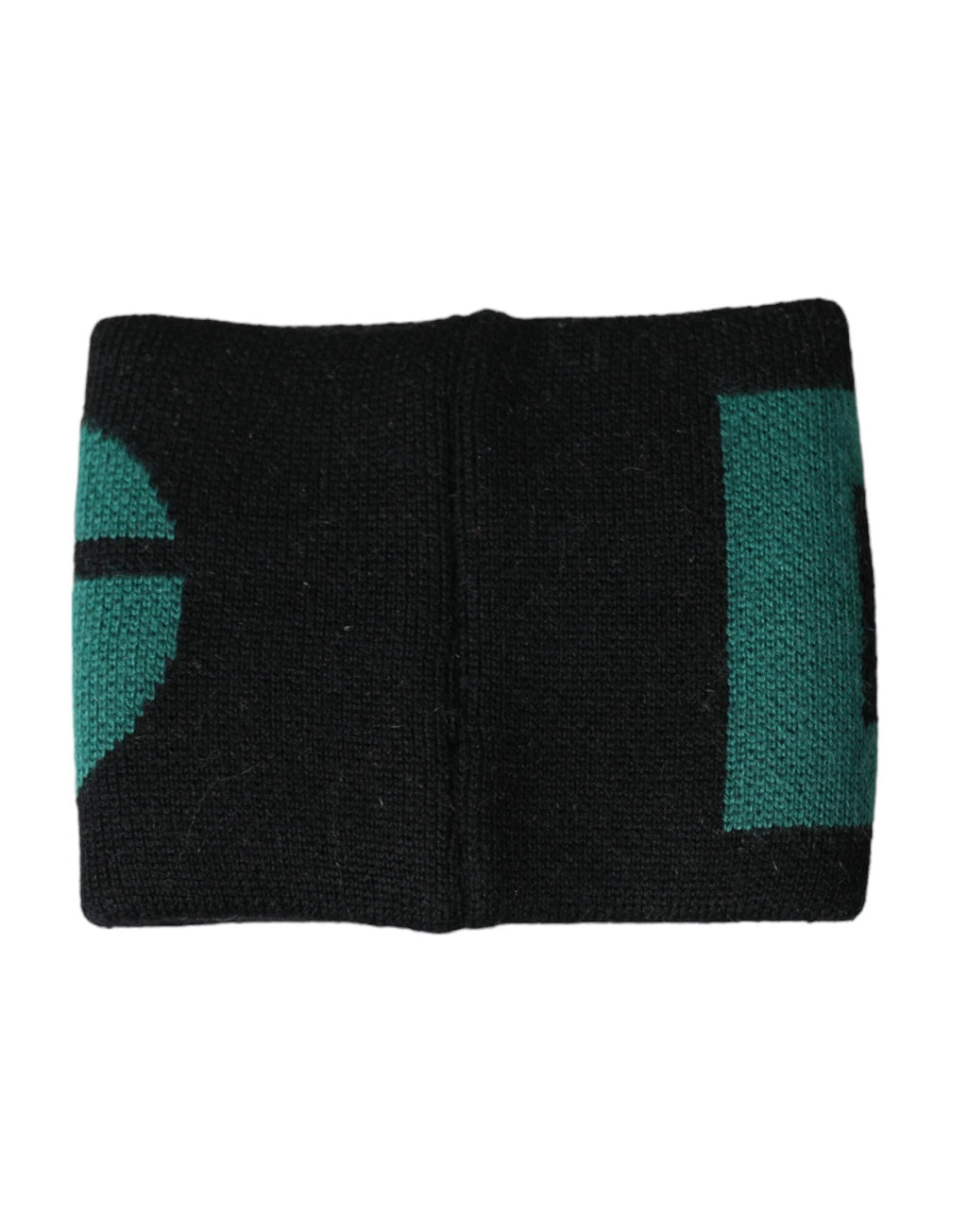 Dolce & Gabbana Black Green Wool Logo #DGMILLENNIALS Wristband by Dolce & Gabbana
