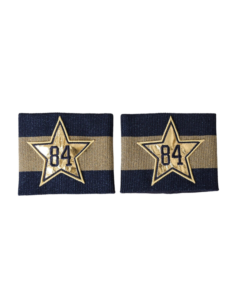Dolce & Gabbana Black Gold Logo Star 84 Viscose Wristband by Dolce & Gabbana