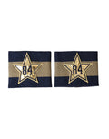 Dolce & Gabbana Black Gold Logo Star 84 Viscose Wristband by Dolce & Gabbana