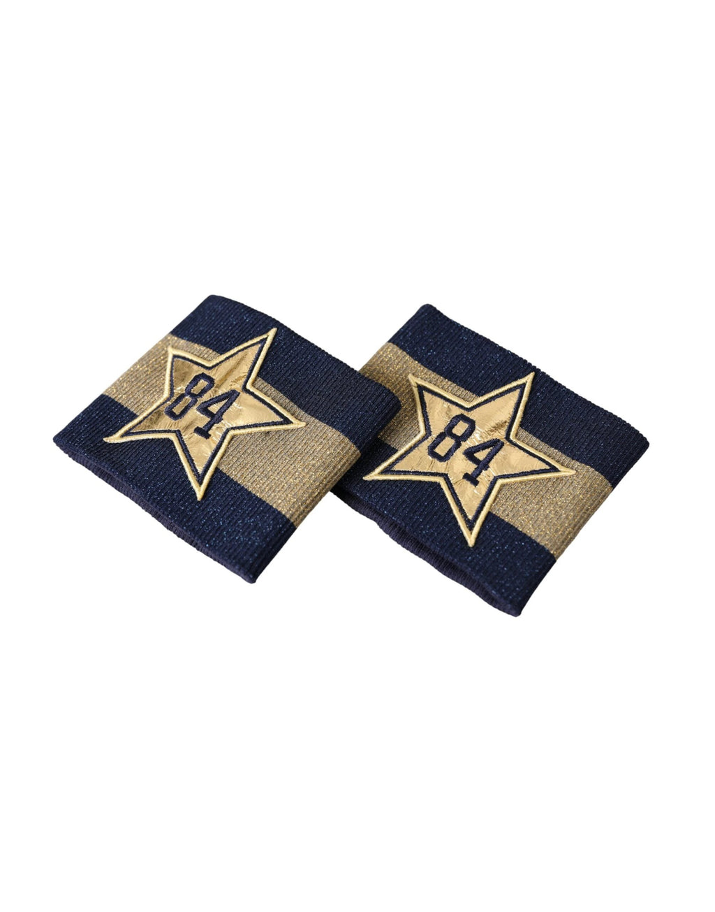 Dolce & Gabbana Black Gold Logo Star 84 Viscose Wristband by Dolce & Gabbana