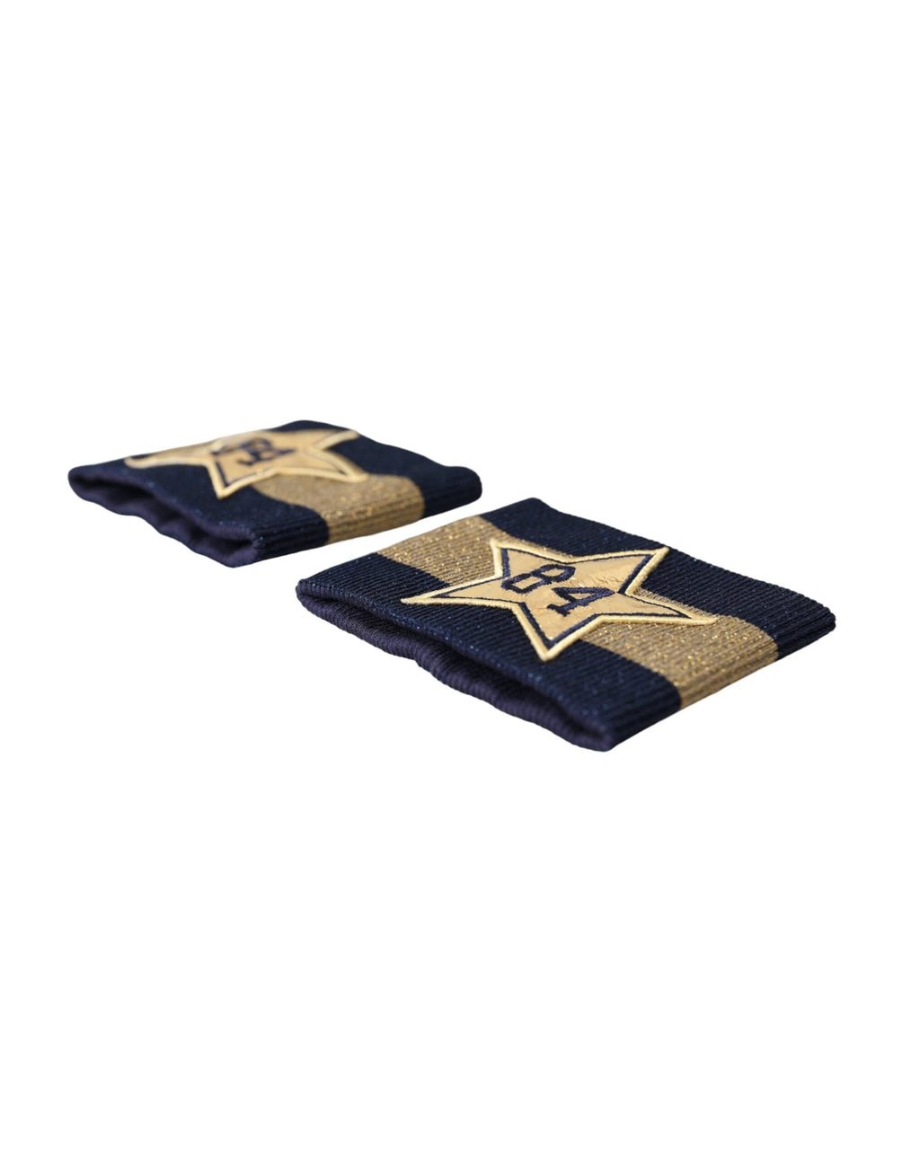Dolce & Gabbana Black Gold Logo Star 84 Viscose Wristband by Dolce & Gabbana