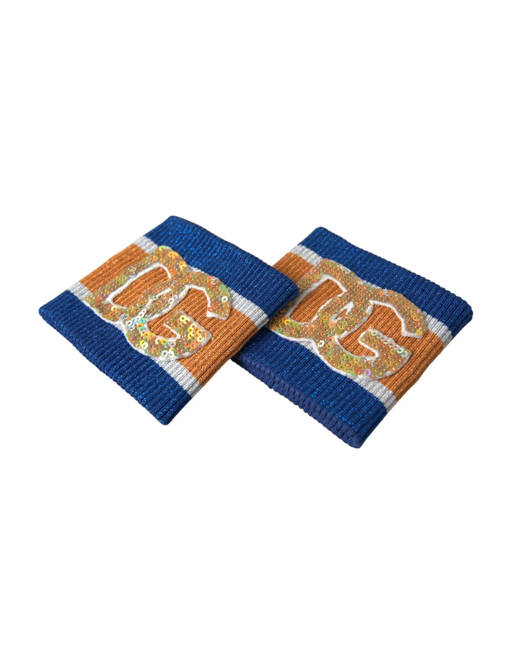 Dolce & Gabbana Multicolor Logo Sequin Viscose Wristband by Dolce & Gabbana