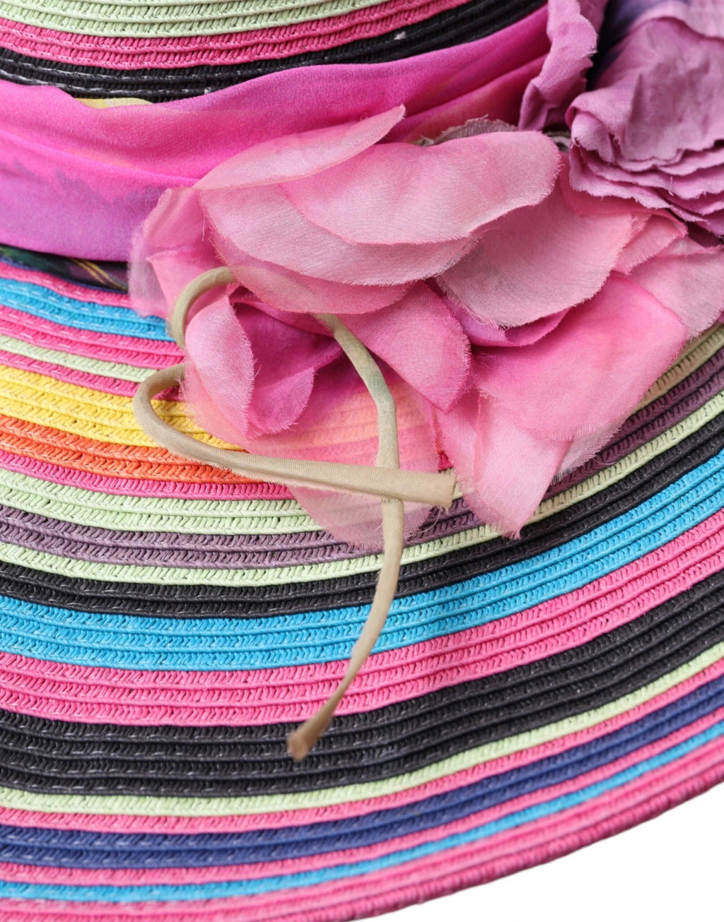 Dolce & Gabbana Multicolor Fantasy Wide Brim Floppy Hat by Dolce & Gabbana