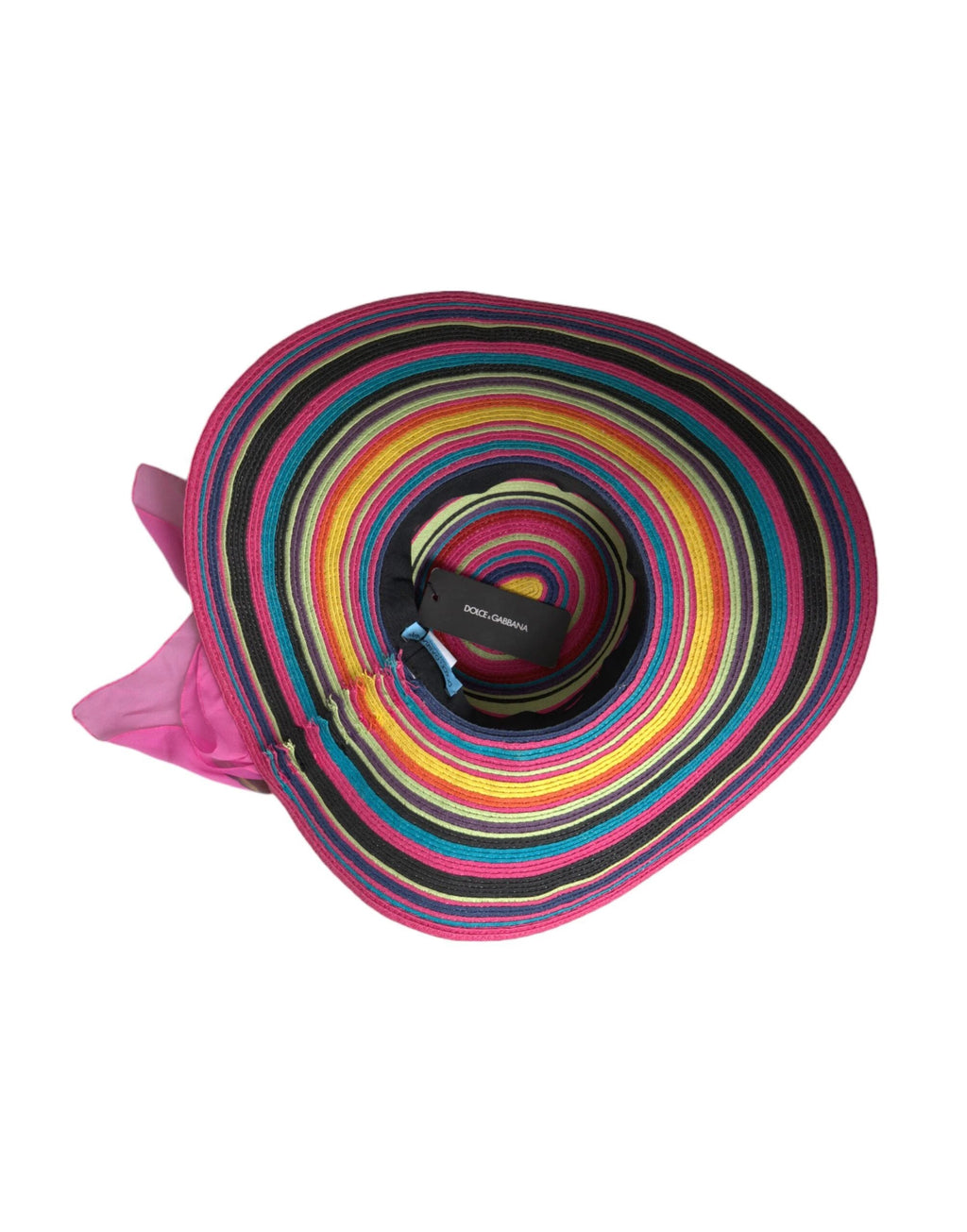 Dolce & Gabbana Multicolor Fantasy Wide Brim Floppy Hat by Dolce & Gabbana