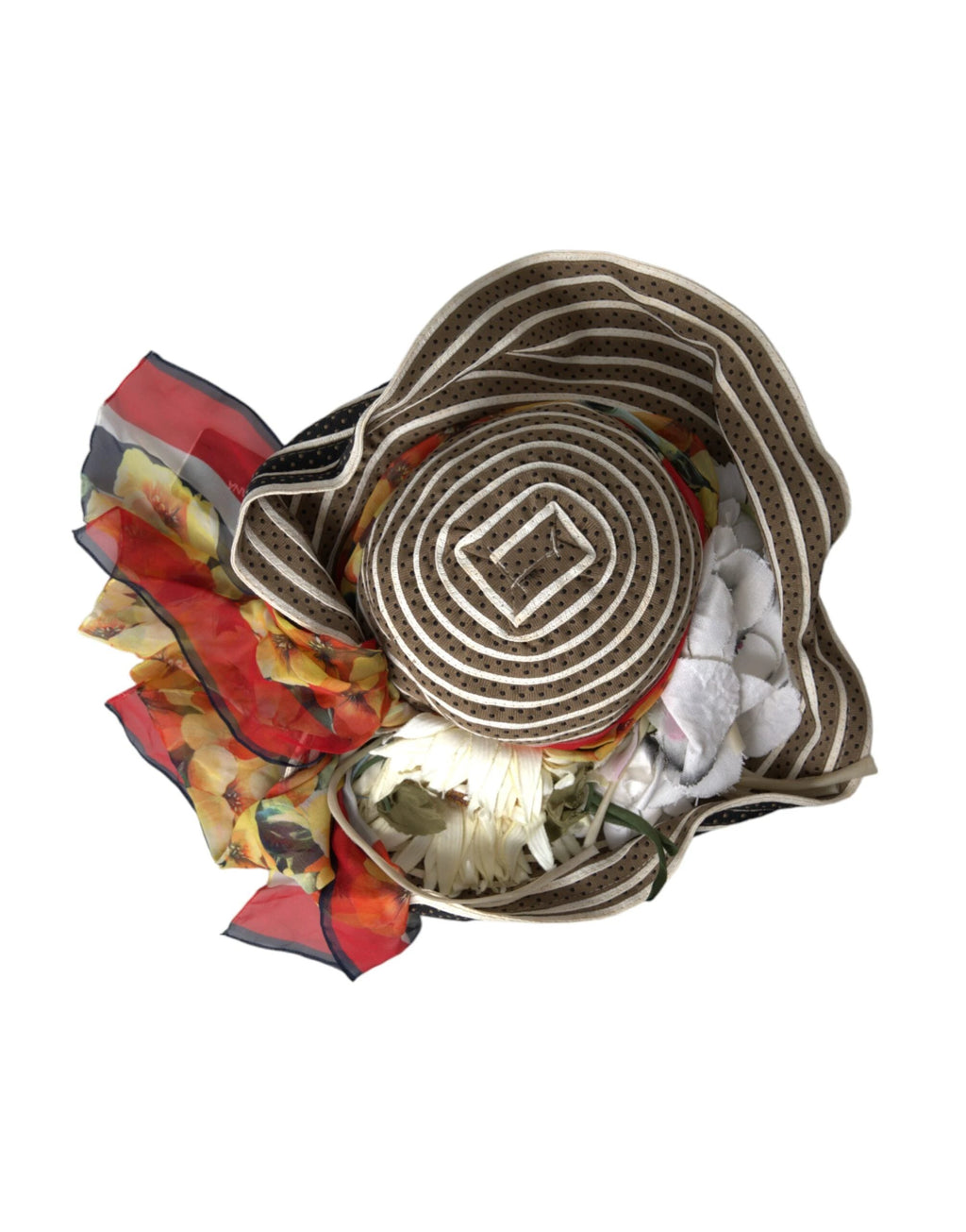 Dolce & Gabbana Multicolor Fantasy Wide Brim Floppy Hat by Dolce & Gabbana