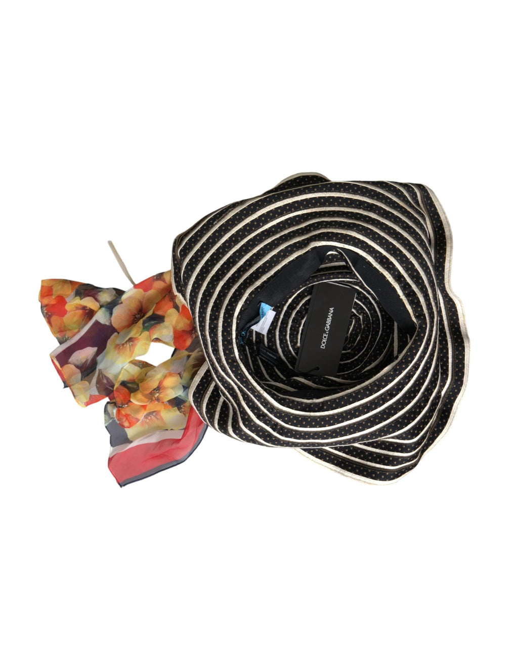 Dolce & Gabbana Multicolor Fantasy Wide Brim Floppy Hat by Dolce & Gabbana