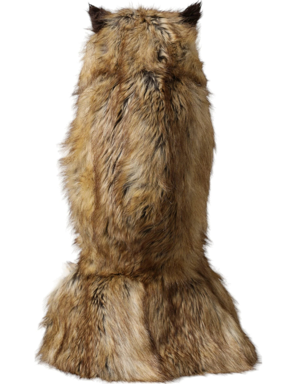 Dolce & Gabbana Brown Owl Faux Fur Whole Head Cap Hat by Dolce & Gabbana