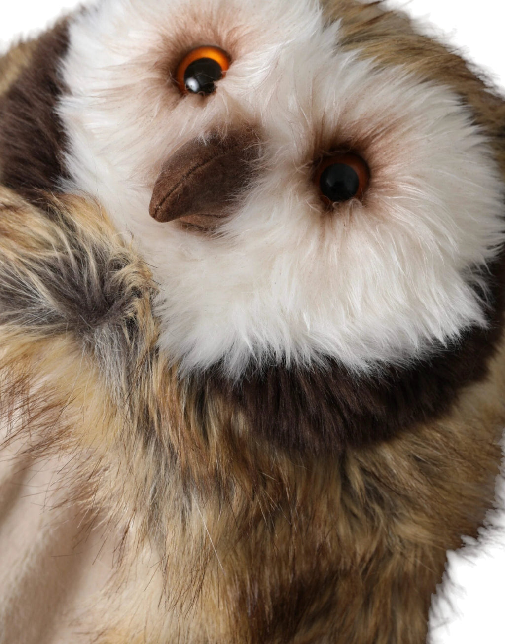 Dolce & Gabbana Brown Owl Faux Fur Whole Head Cap Hat by Dolce & Gabbana
