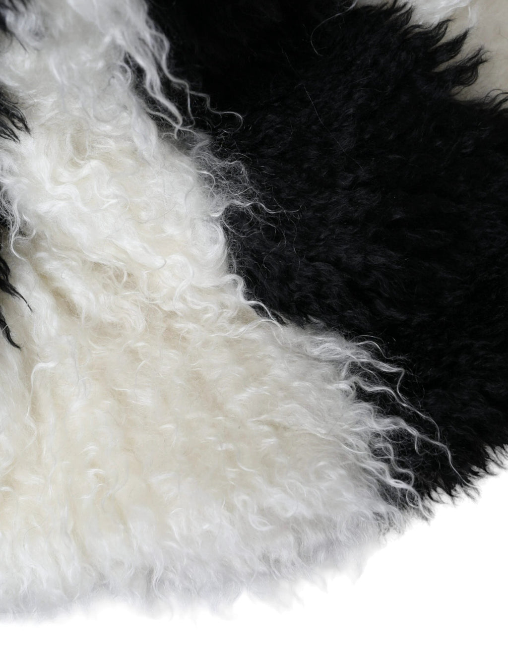 Dolce & Gabbana Black White Stripes Mohair Fur Bucket Hat by Dolce & Gabbana