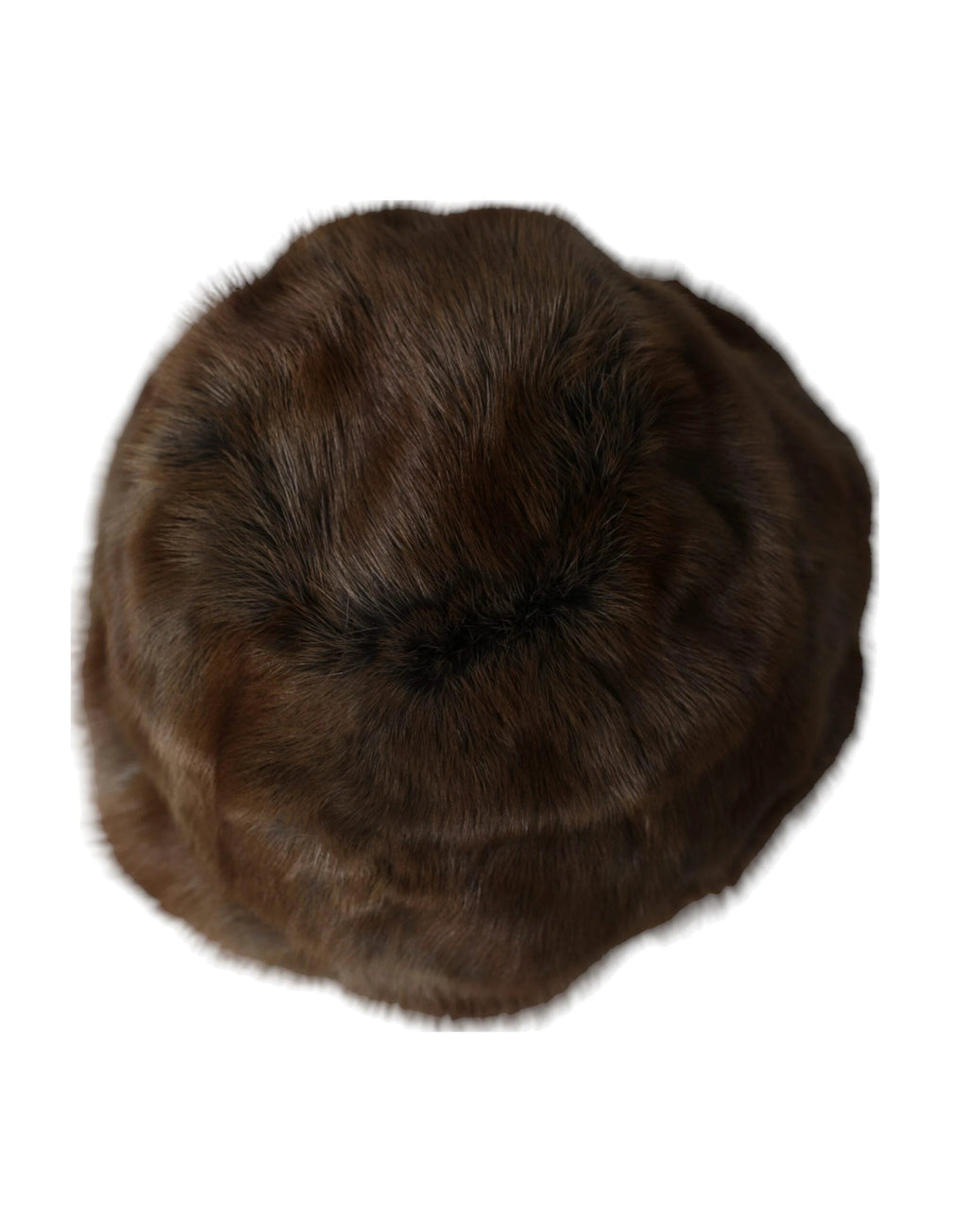 Dolce & Gabbana Brown Weasel Fur Womens Cashmere Hat Beanie by Dolce & Gabbana
