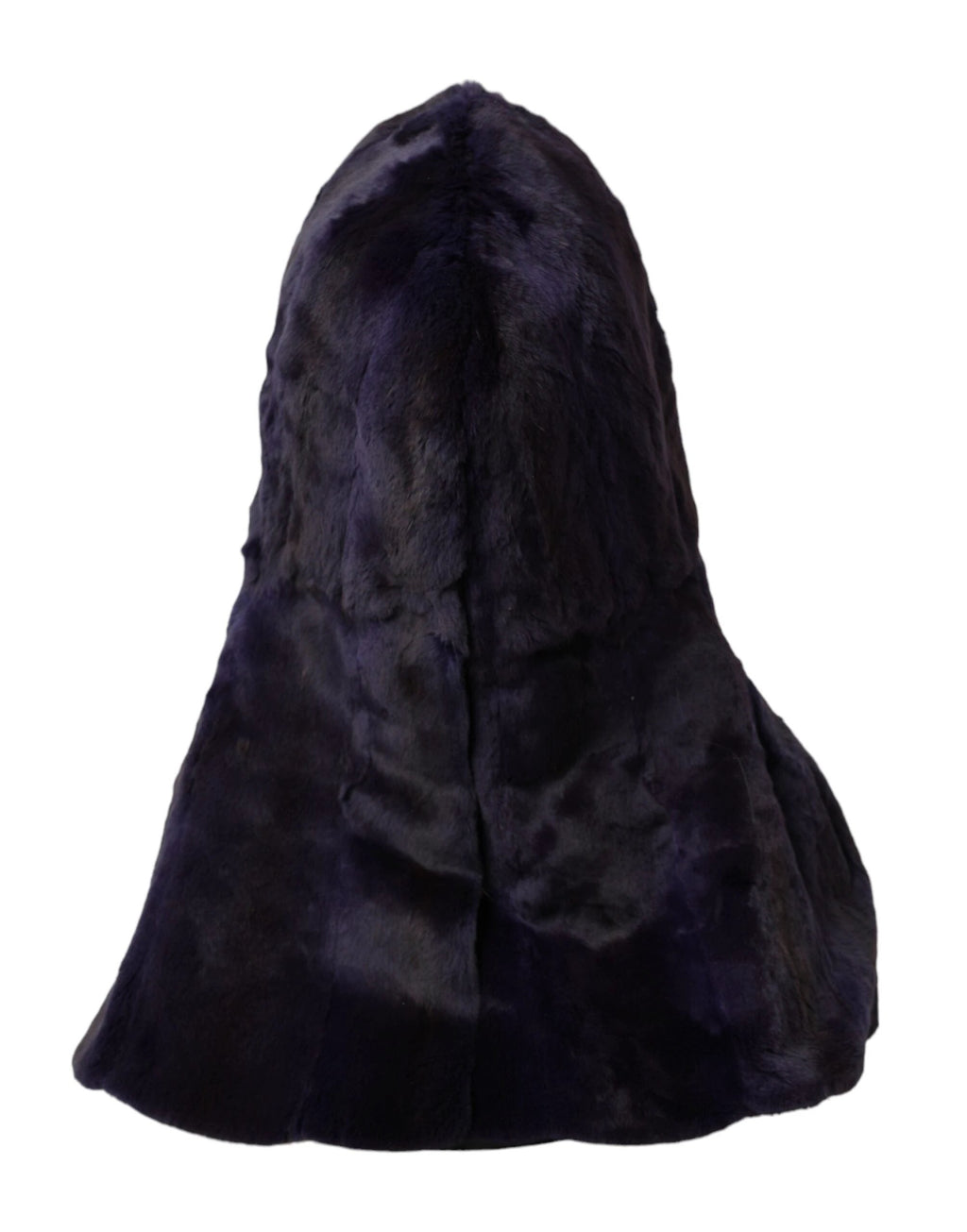 Dolce & Gabbana Black Weasel Fur Whole Head Wrap Hat by Dolce & Gabbana