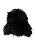 Dolce & Gabbana Black Faux Fur Womens Bucket Hat by Dolce & Gabbana