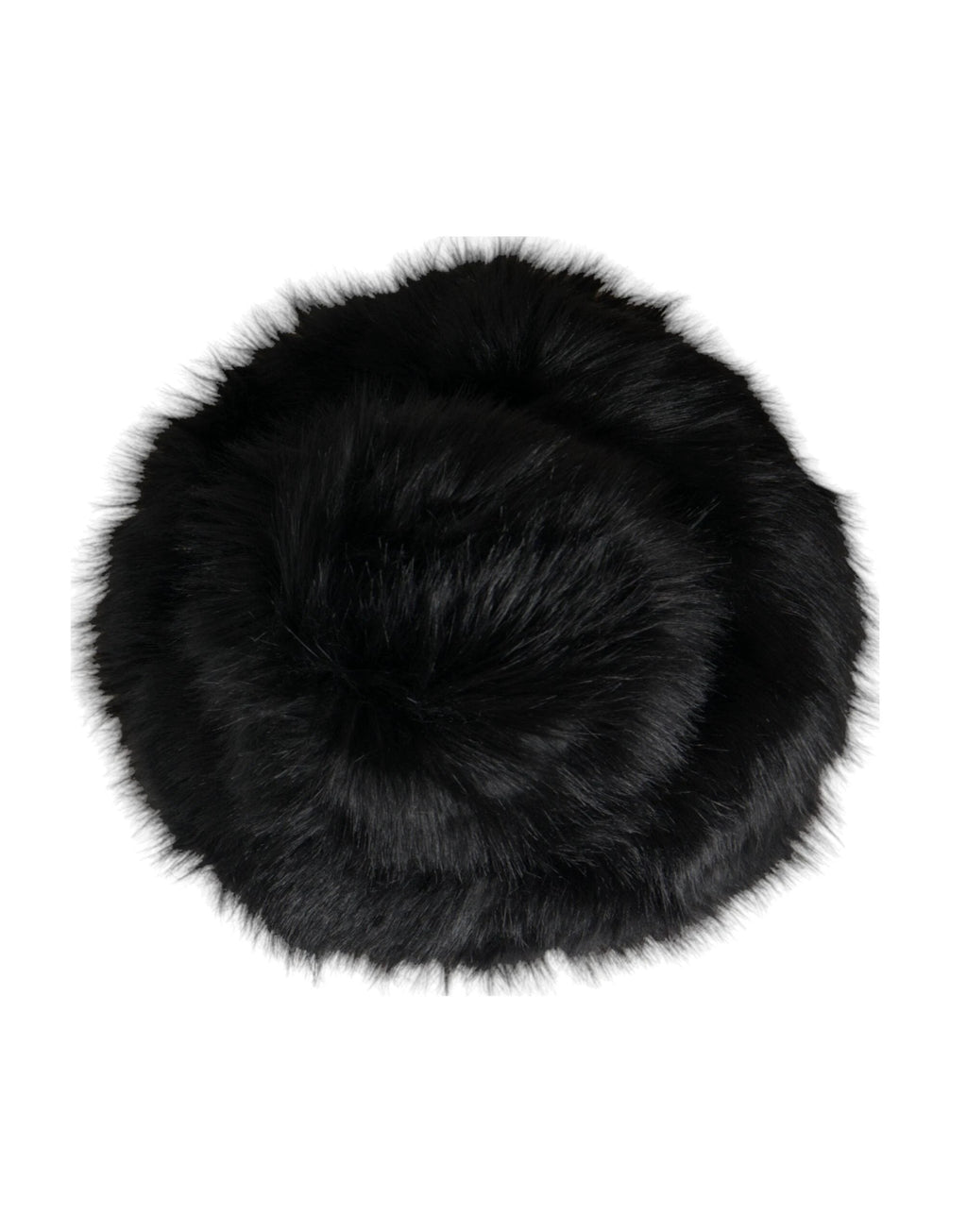 Dolce & Gabbana Black Faux Fur Womens Bucket Hat by Dolce & Gabbana