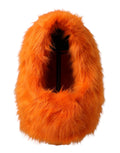 Dolce & Gabbana Orange Faux Fur Whole Head Wrap Hat by Dolce & Gabbana