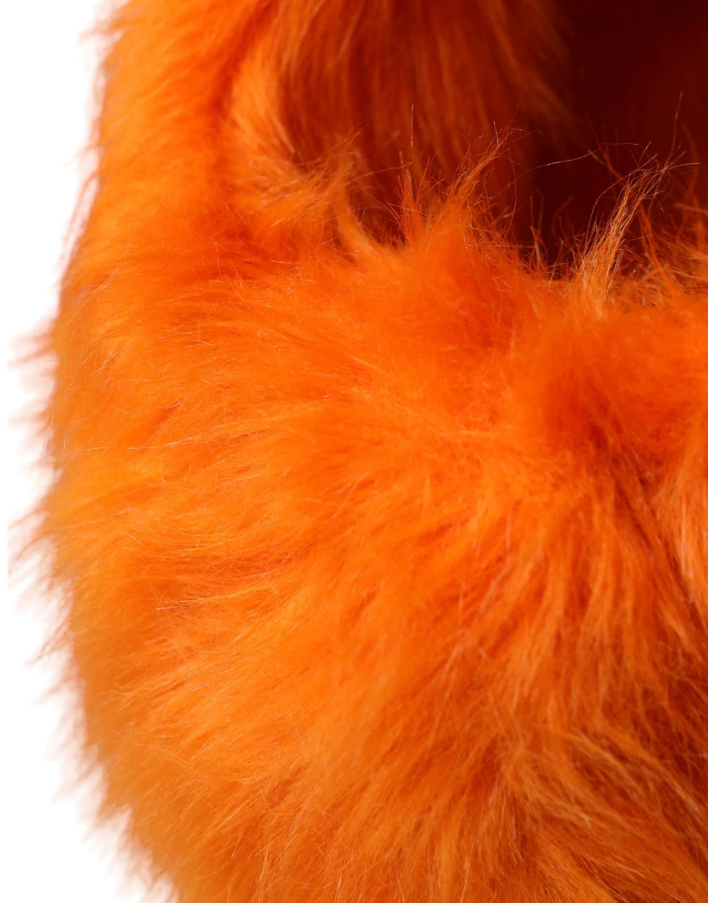 Dolce & Gabbana Orange Faux Fur Whole Head Wrap Hat by Dolce & Gabbana