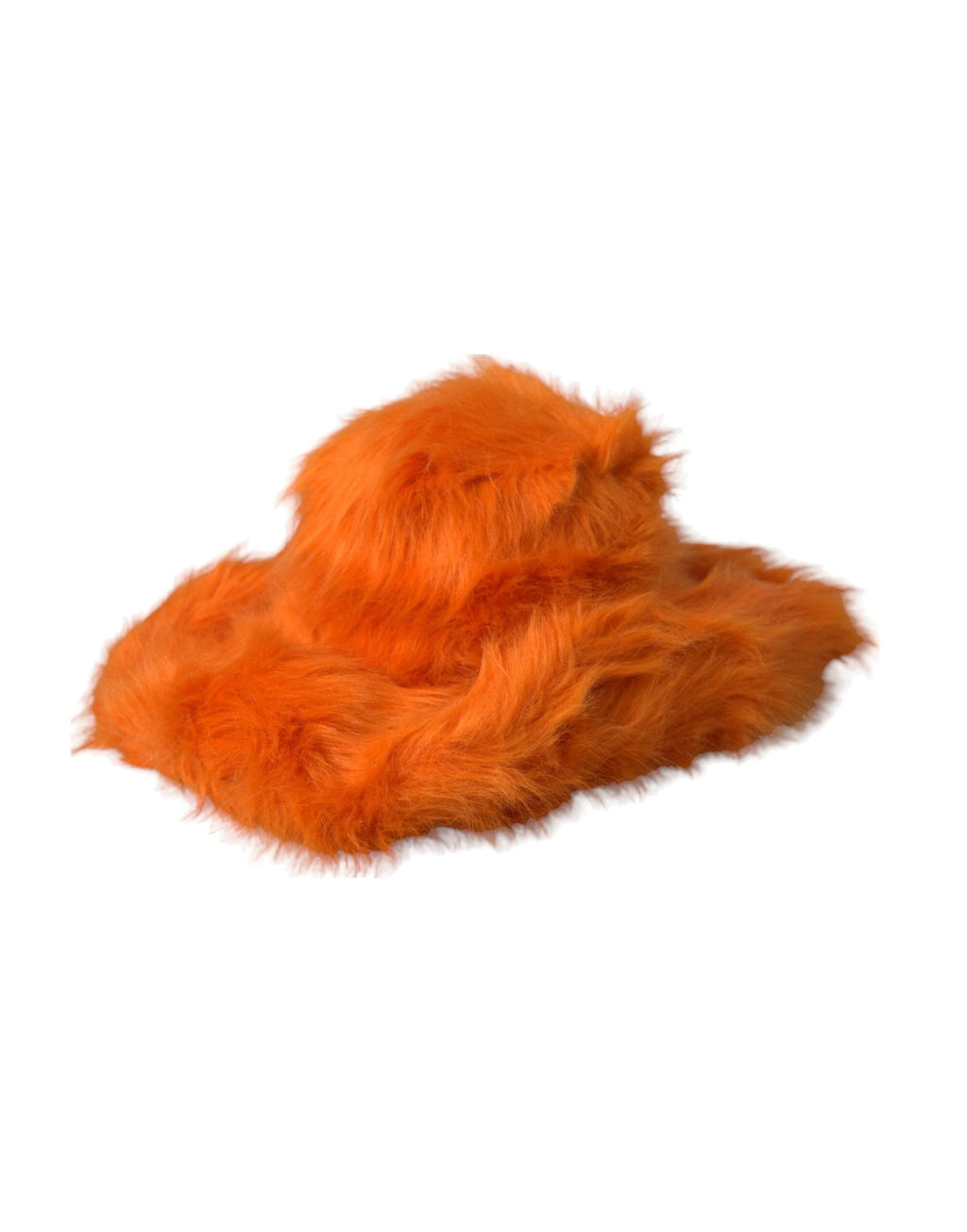 Dolce & Gabbana Orange Faux Fur Polyester Fedora Hat by Dolce & Gabbana