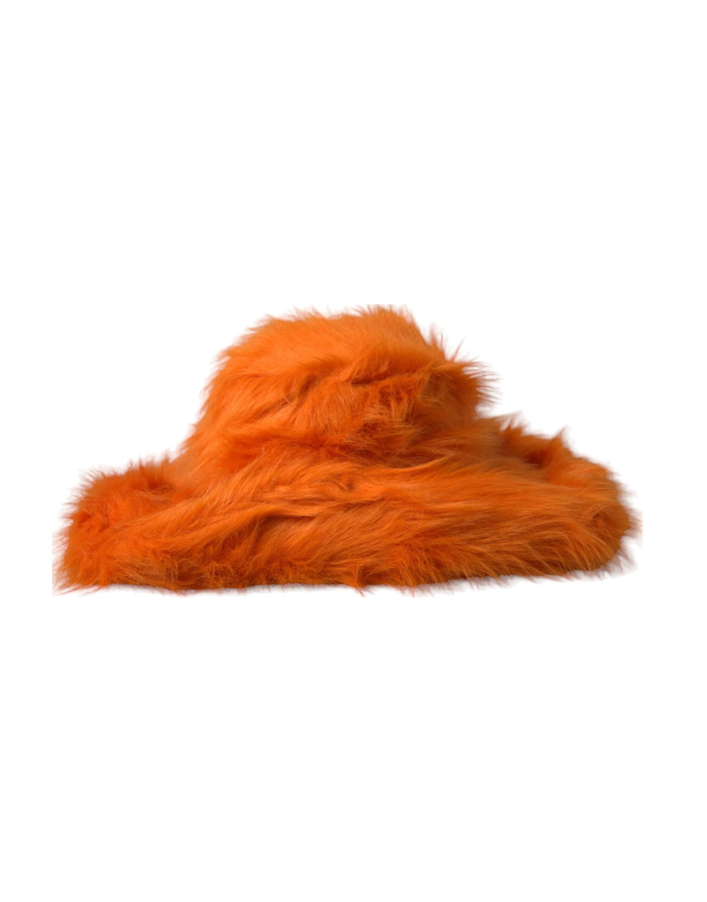 Dolce & Gabbana Orange Faux Fur Polyester Fedora Hat by Dolce & Gabbana