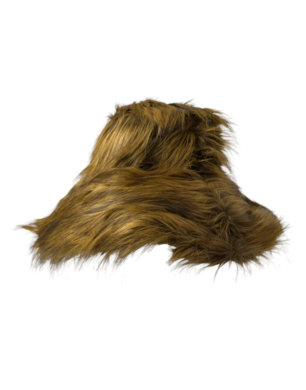 Dolce & Gabbana Brown Modacrylic Faux Fur Bucket Hat by Dolce & Gabbana