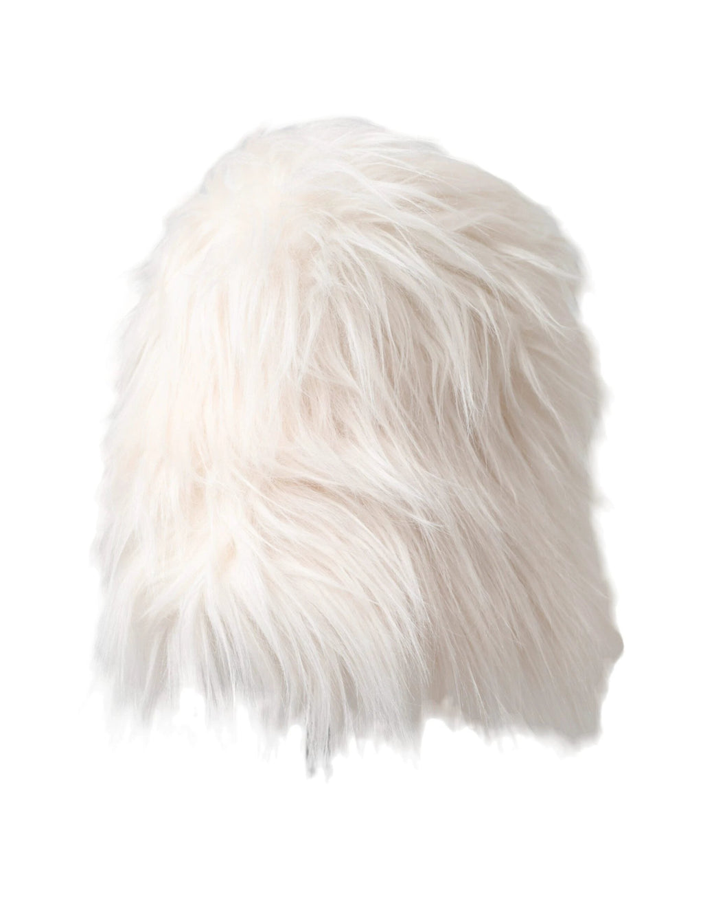 Dolce & Gabbana White Acrylic Fur Womens Bucket Hat by Dolce & Gabbana