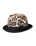 Dolce & Gabbana Multicolor Leopard Women Fedora Hat by Dolce & Gabbana