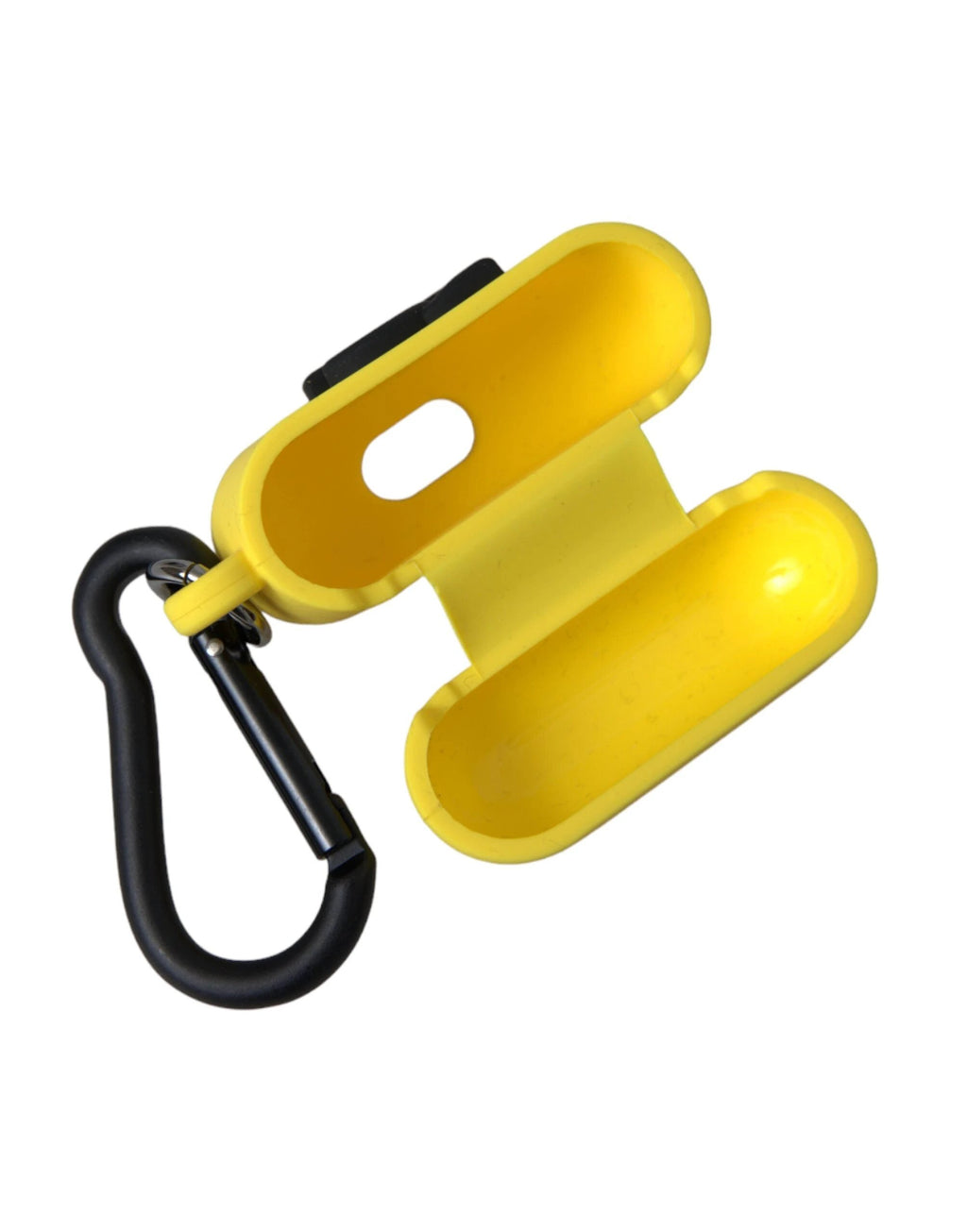 Dolce & Gabbana Yellow Silicone Logo Embossed Airpods Case by Dolce & Gabbana