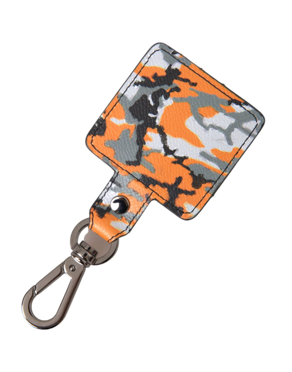 Dolce & Gabbana Multicolor Camouflage Print Leather Metal Airpods Case by Dolce & Gabbana